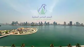 Spacious 3-BHK in Al Majaz 3, large terrace, 2 balconies, 4 baths, maid's room, free AC, pool, gym,