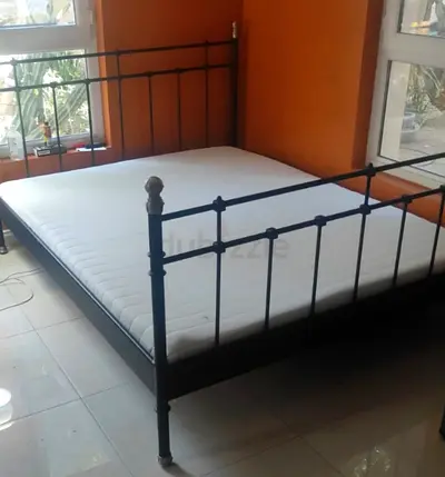 Bed with mattress