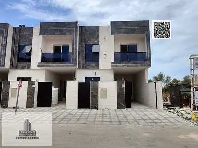 Villa for sale in Al-Zahia, Ajman: 3 master bedrooms, majlis, living room, and maid's room. Freehold ownership for all nationalities; bank financing a
