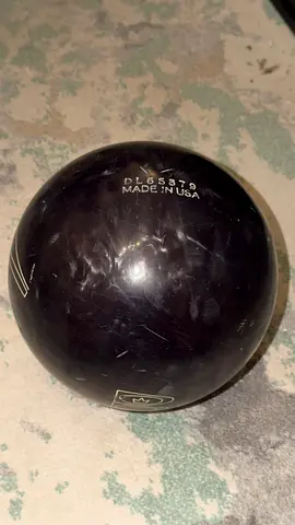 Brunswick Vintage Danger Zone Black Ice Limited Bowling Ball -15lb