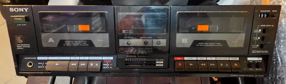 Sony double cassette player