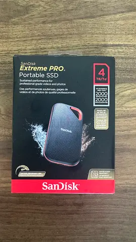SanDisk 4TB Portable SSD x2 with Cable - Like New