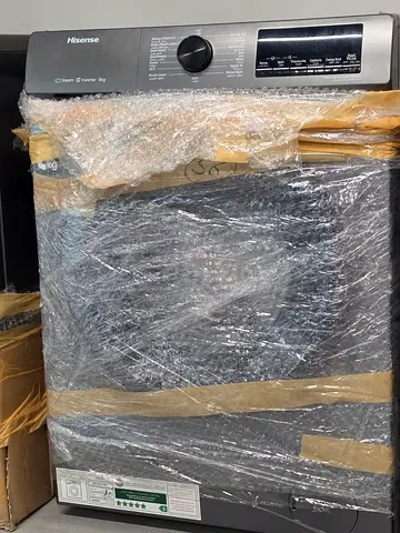 Hisense front-load washing machine (8kg) wrapped, good working condition