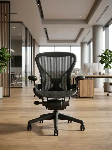 Used Herman Miller Aeron size B In Good Condition