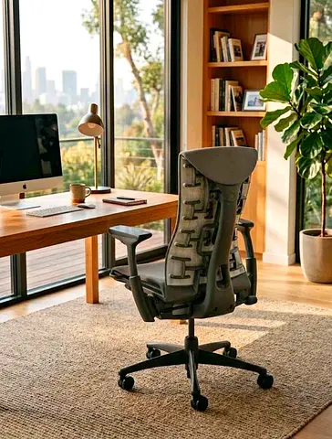 EmBody Herman Miller-style Aeron Ergonomic Mesh High-Back Office Chair — Good Condition