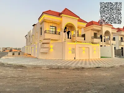 فيلا كلاسيكية جديدة كلياً مكونة من 5 غرف نوم للإيجار في منطقة "الحليو 2"، عجمان