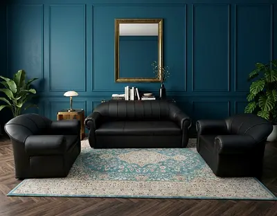 Comfortable Seating Furniture
Brand new 3+1+1 seater sofa set made with PVC leather. A practical cho