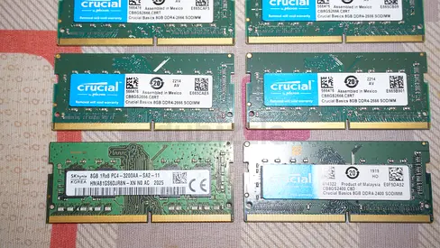 Crucial DDR4 8GB RAM sticks - Good Condition
