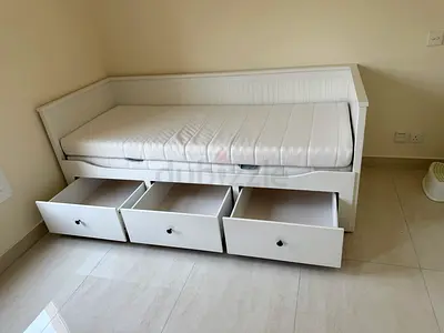 IKEA hemnes daybed frame with two IKEA mattress  Available in excellent condition  Size 80_200cm the