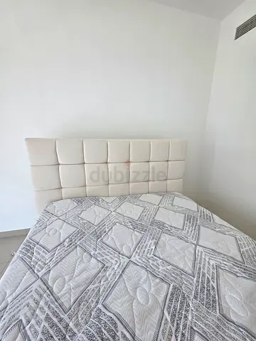 Beige King bed & Matress - excellent condition