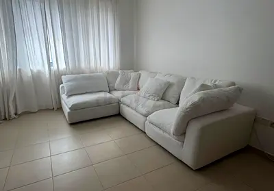 Loom collection modular feather filled sofa