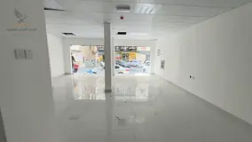 Prime commercial shop for rent in Industrial Area 2, spacious, on a main road behind Emirates Market