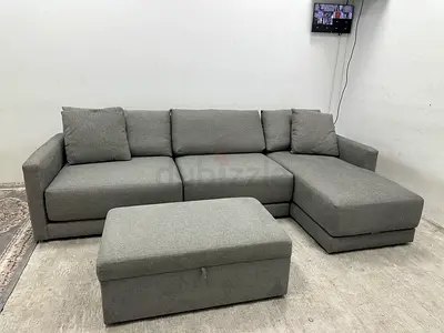 Like new condition crate&barrel lshape sofa