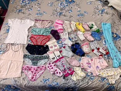 All for 30 aed Kids clothes socks, underwear, under tshirt for around 3-5 years old girl Al barsha 1
