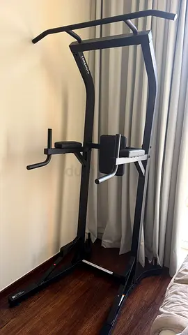 Used Power Tower Dip/Chin Up Station — Solid Steel Pull-Up & Dip Bar