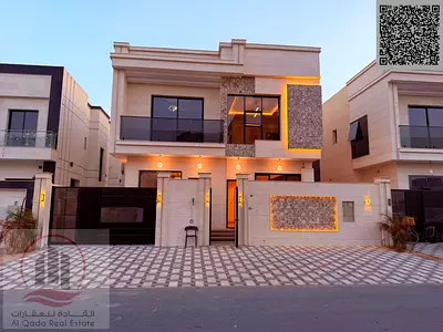 فيلا جديدة كلياً للإيجار في عجمان - منطقة الياسمين - بمساحة 3014 قدماً مربعاً (تضم 5 غرف نوم + صالة + سطح + مجلس + ساحة خارجية كبيرة + غرفة خادمة) .