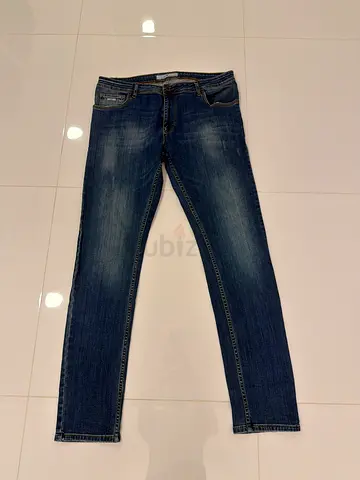 Nero Masso Men's Blue Denim Jeans - Size Large