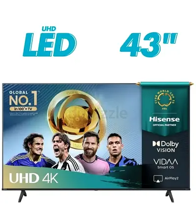 Hisense UHD Smart TV - 4K UHD, AI Upscaler (Excellent Condition)