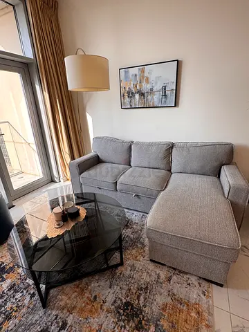 Couch and table