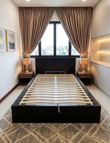 IKEA King Size Storage Bed
IKEA king-size storage bed with convenient storage space underneath. Si