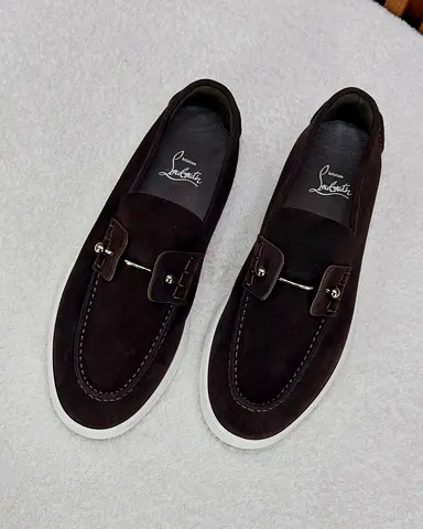 Christian Louboutin Brown Suede Loafers - Men’s Size (Please confirm size)