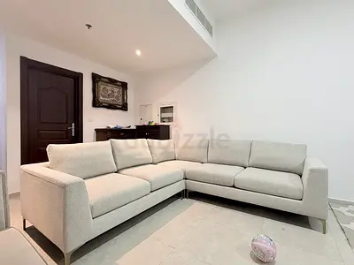 L-shaped 3+2 seater fabric sofa - New
