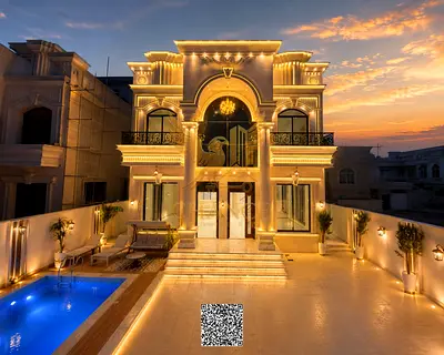 فيلا فاخرة للبيع في منطقة المويهات 2، عجمان - تصميم أنيق | مسبح خاص | تكييف مركزي | سطح واسع | تشطيبات راقية