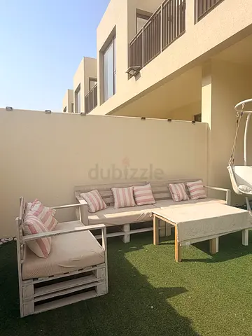 Wooden Outdoor Sofa Set with Cushions - 6 Seater