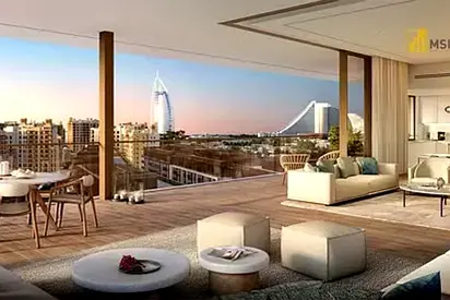 Burj Al Arab View | 2 BR + Maids | Corner Unit