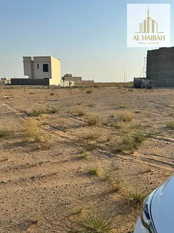 Residential land for sale in Al Raqibah, Sharjah—an excellent location and price; situated just one plot away from Al Suyoh.