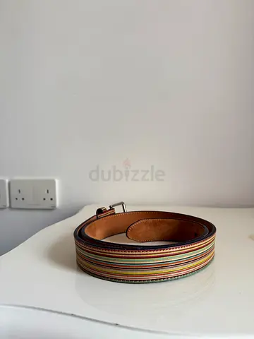 Paul Smith Multi-Stripe Leather Belt