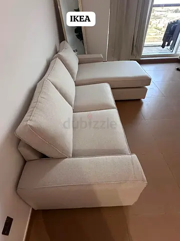 Perfect condition IKEA Kivik L Shape Sofa Beige