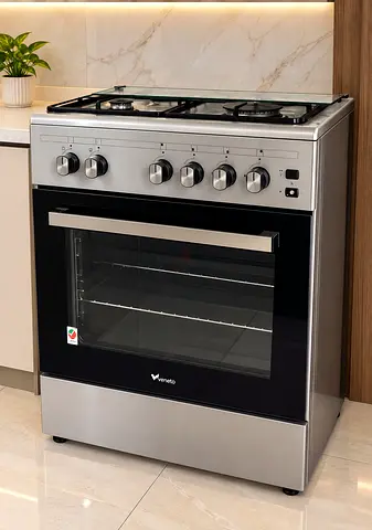 Veneto 60cm Stainless Steel Gas Range with Oven - Good Condition