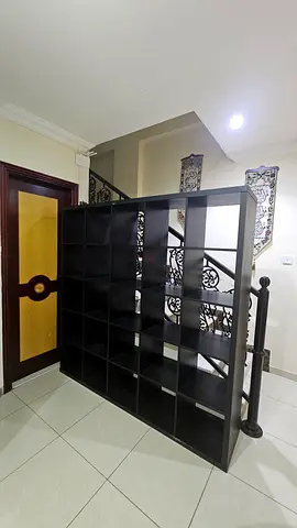 Large Black Display Shelf / Bookcase / Room Divider