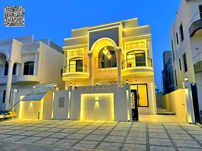Luxury Classic Villa for Sale in Al Helio 2, Ajman | Full Stone Facade | Registration Fees Included