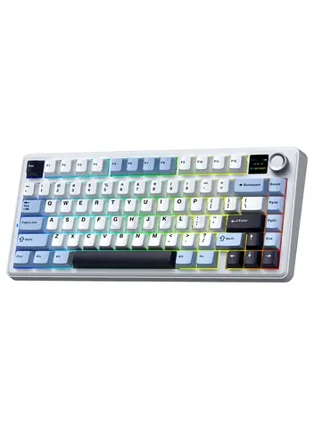 Aula F75 MAX Tri-Mode Wireless Mechanical Gaming Keyboard with TFT Screen & Knob, Reaper Switch