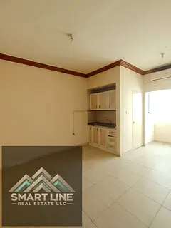 Outside free parking available studio with siplat ac family building rent only 17k