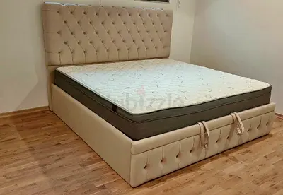 Brand New Luxury Cotton fabric Queen Bed Available