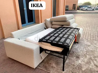 Great Condition IKEA Vimle l'shape sofa bed with storage beige