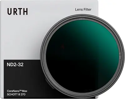 Urth Variable ND Filter ND2-32 95mm 20 layers of nano-coating, 1-5 steps, excellent color fidelity