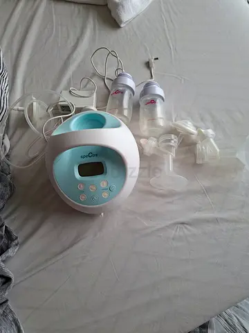 Electric Double Breast Pump with Bottles and Accessories