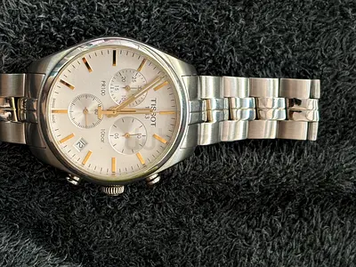 Tissot PR100 Chronograph Stainless Steel Men's Watch - Good Condition