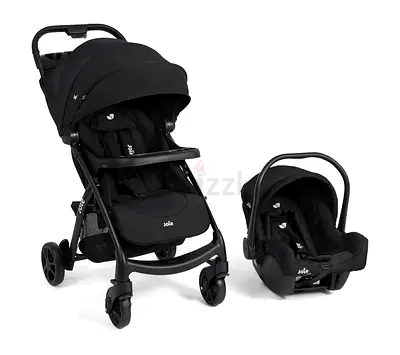 Joie travel system stroller with infant car seat - black