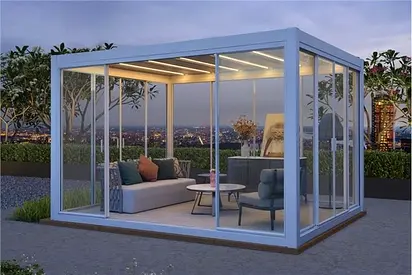 Glass Room with AC Air Condition