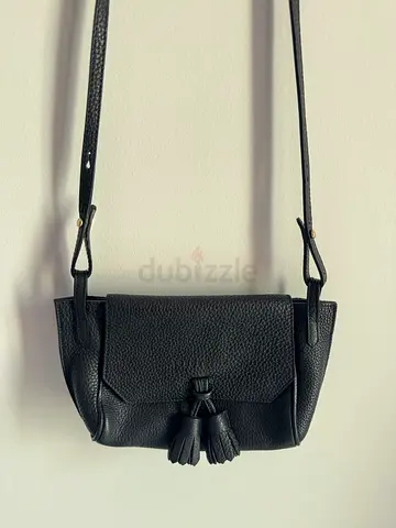 Longchamp Black Pebbled Leather Crossbody Bag