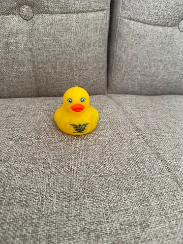 Medium yellow rubber duck bath toy - new