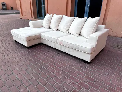 Stylish Comfort The One Kingston Sectional Sofa Beige
