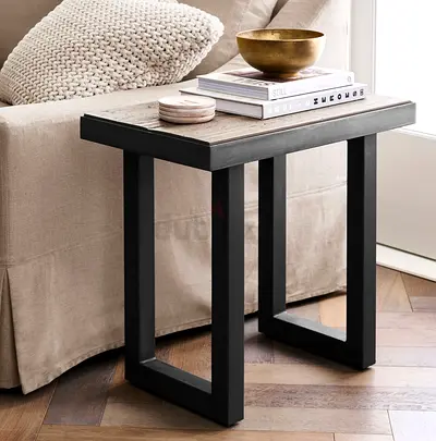 Pottery Barn Thorndale Rectangular Reclaimed Wood Side Tables two pieces (26")