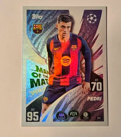 Topps UEFA Champions - Pedri Man of the Match (Barcelona) wildcard
