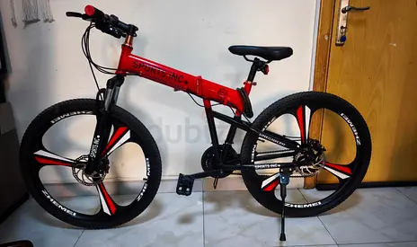 Red & Black Sports Inc. Mountain/Folding Bicycle – Excellent Condition